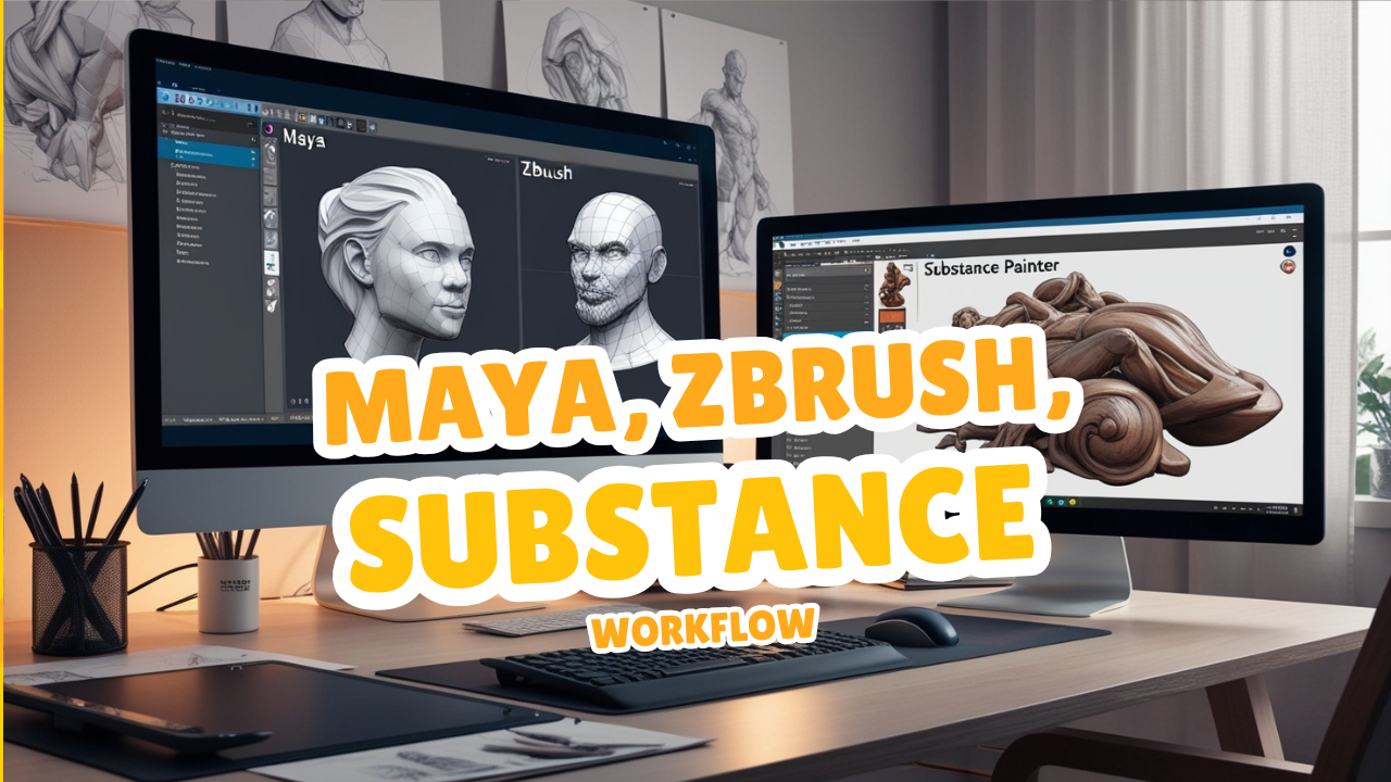 Maya, ZBrush, and Substance workflow