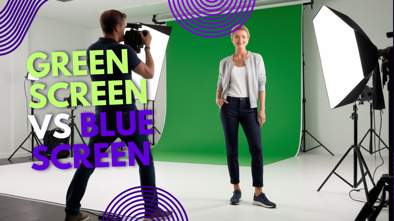 Green screen and blue screen
